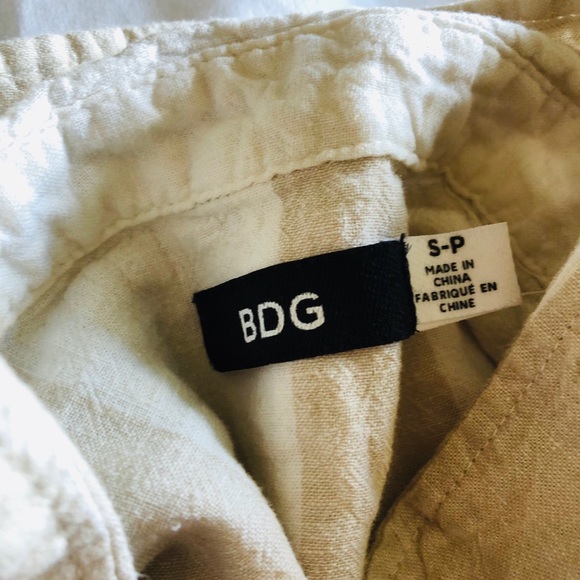 BDG Striped Tie Front Top - Picture 5 of 5